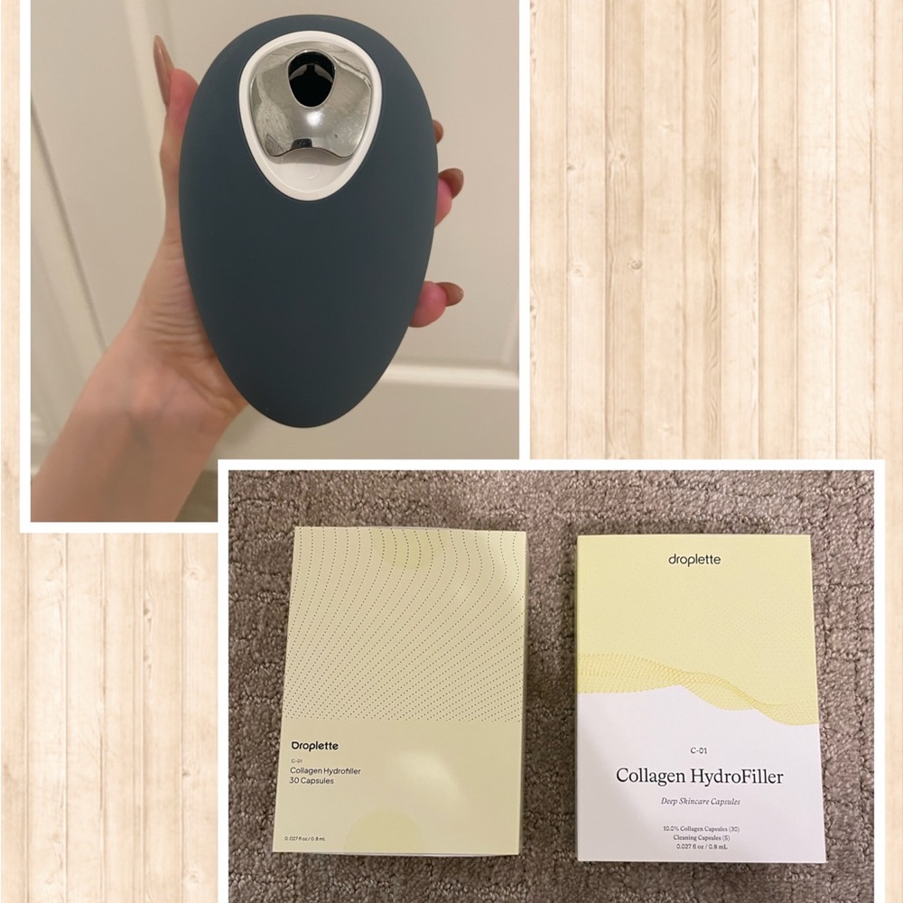 Droplette Device with TWO 30 day collagen capsules